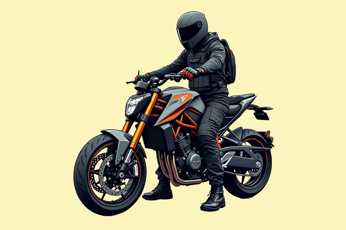 Road King Biker Clipart