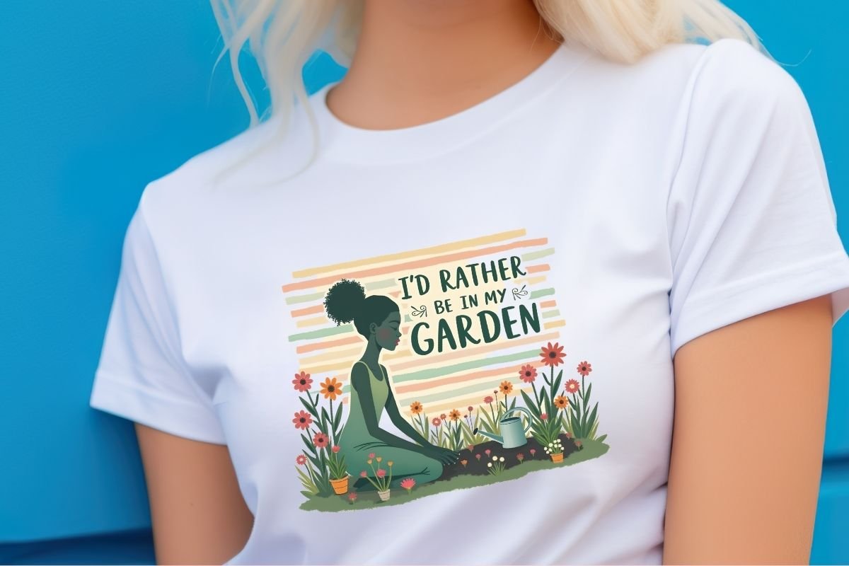 I'd Rather Be In My Garden Clipart
