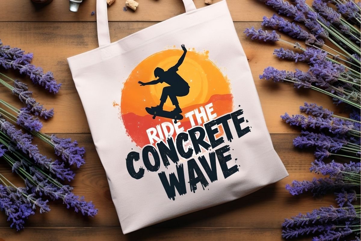 Ride The Concrete Wave Clipart