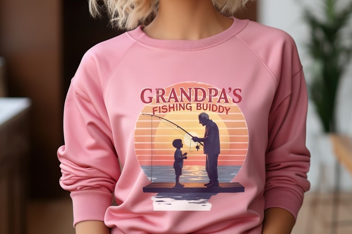 Grandpa's Fishing Buddy Clipart
