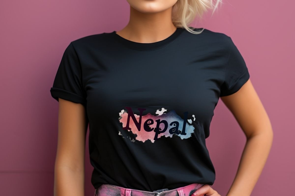 Nepal Watercolor Mountain Design