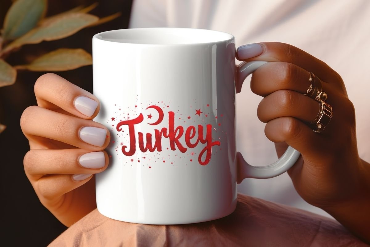 Turkey Red Cursive Design