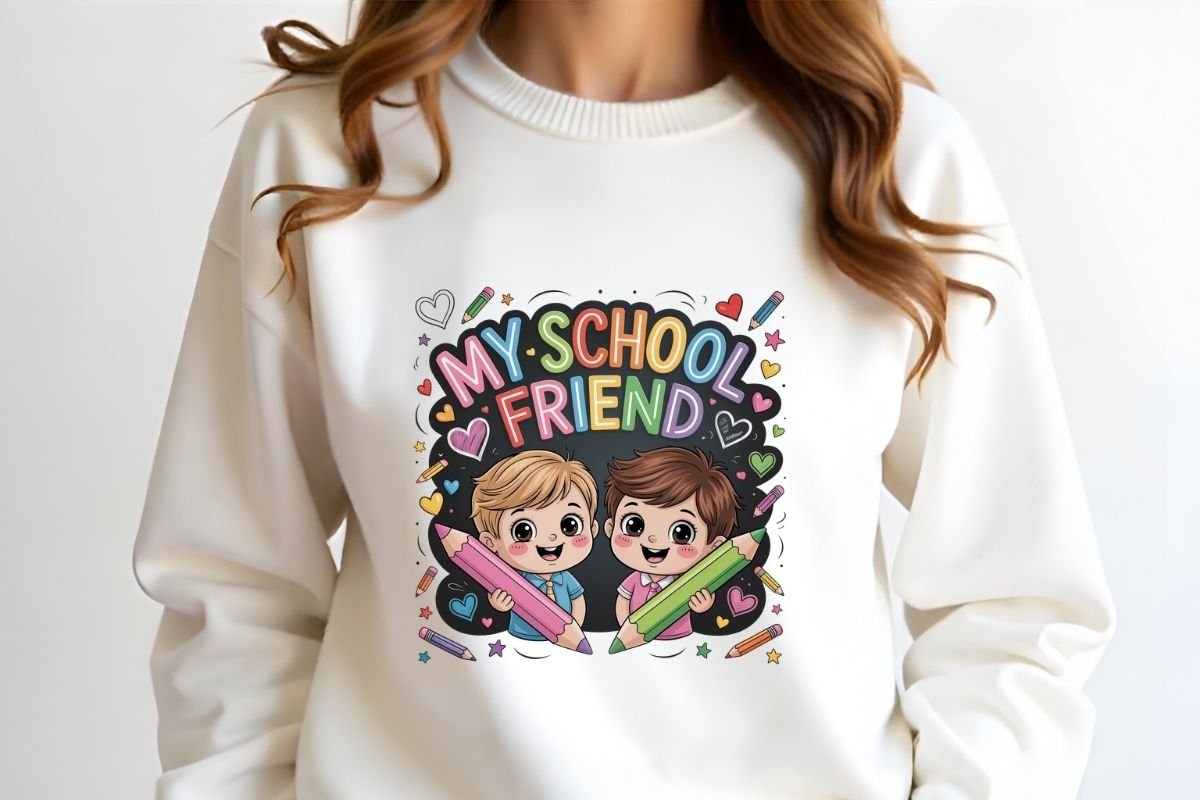 We Love School My School Friend Design