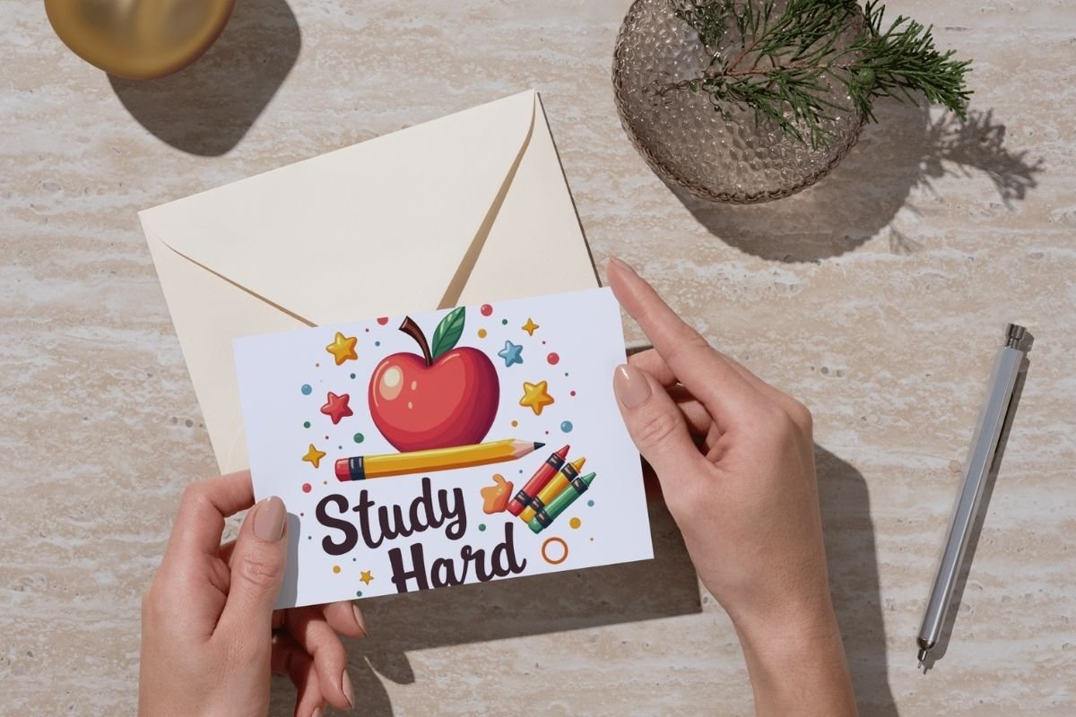 We Love School Study Hard Design