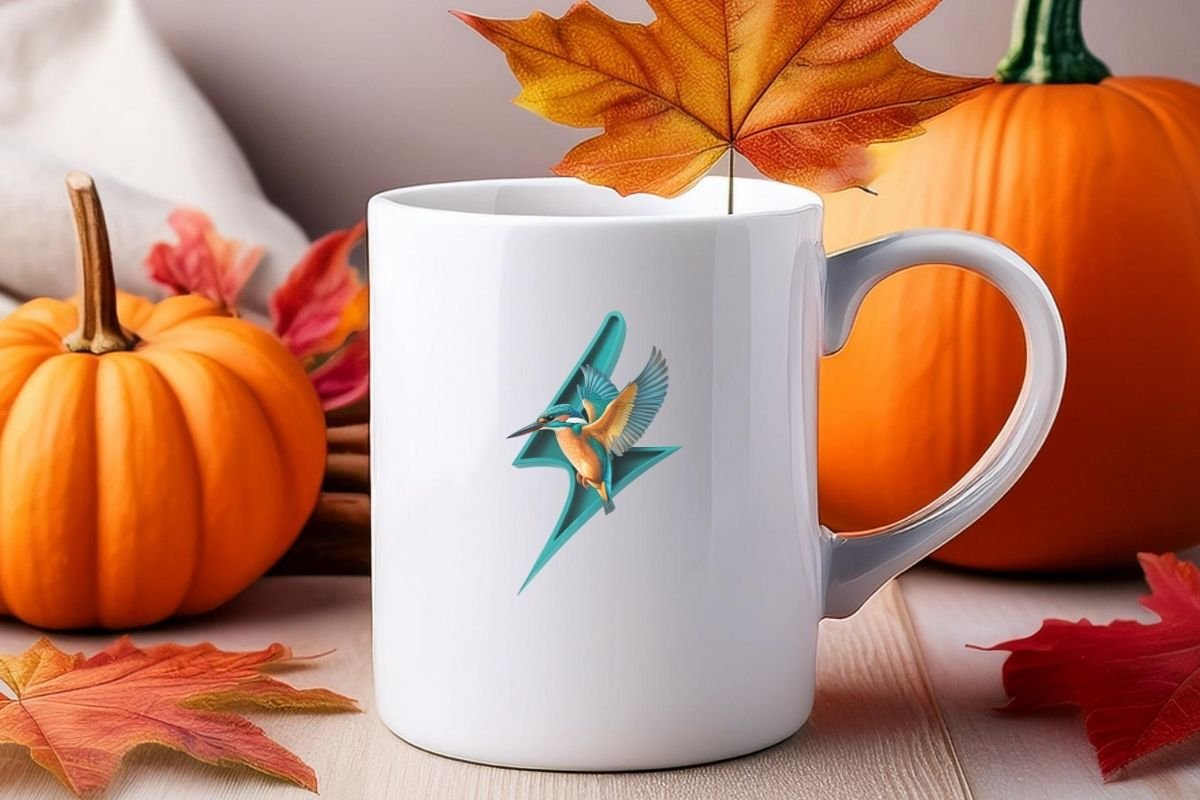 Beautiful Kingfisher Lightning Design