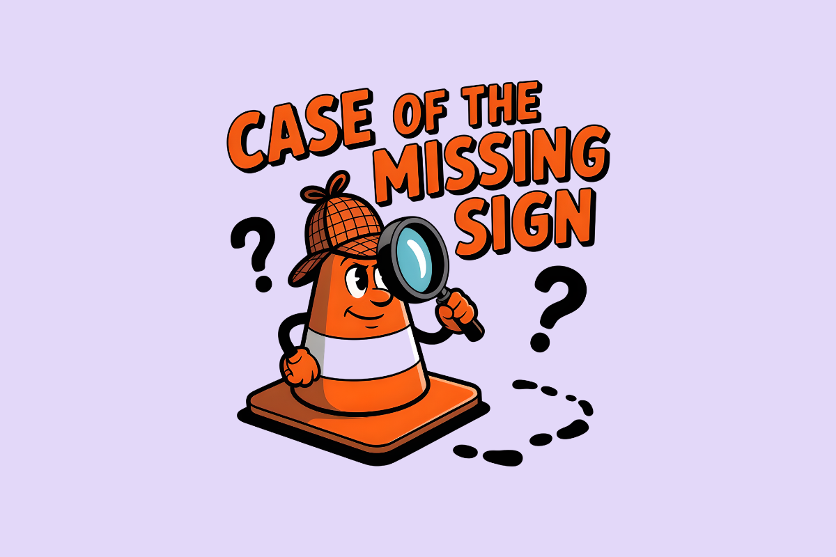 The Ultimate Cartoon Case of the Missing Sign