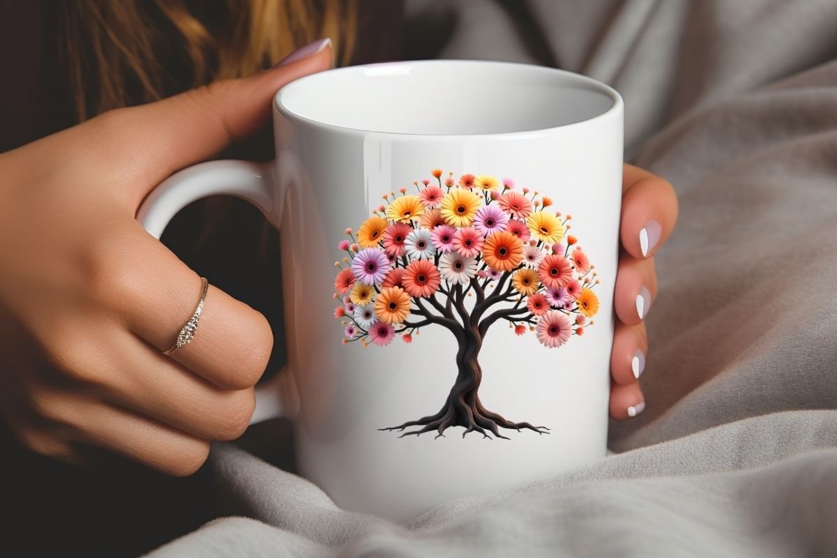 Vibrant Fantasy Blossom Tree Clipart