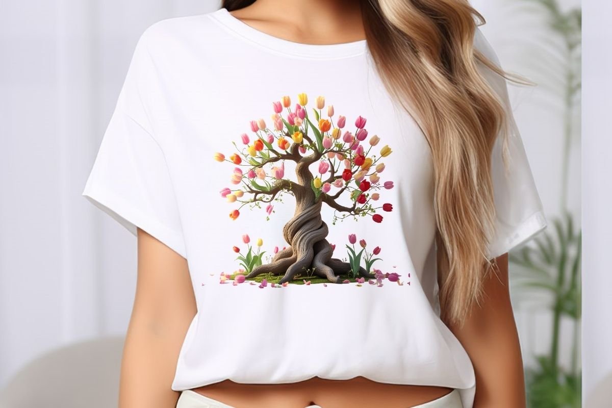 Colorful Artistic Floral Tree  Tree