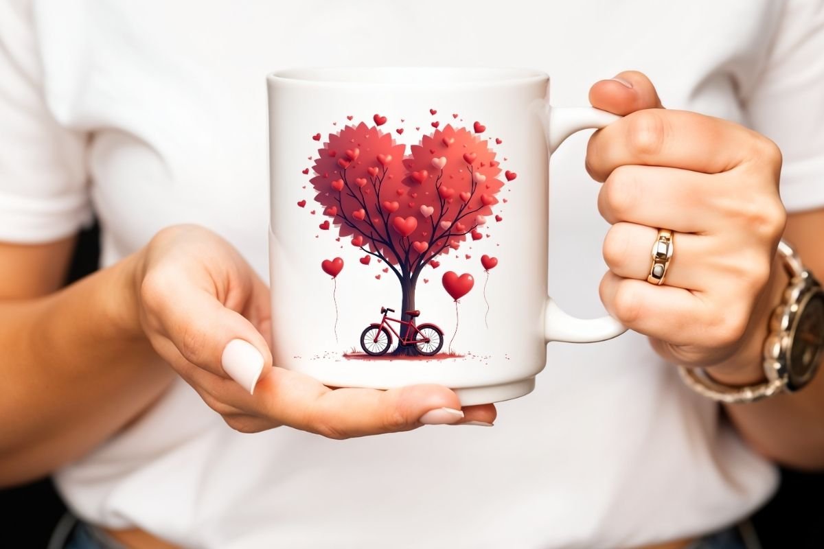 Romantic Valentine Heart Tree Clipart