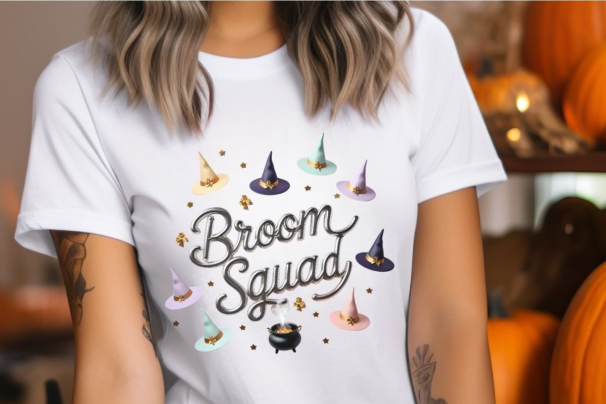 Ghostly Greetings Broom Squad Design