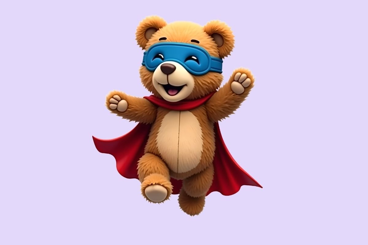 Slam Jam Hero Bear Clipart