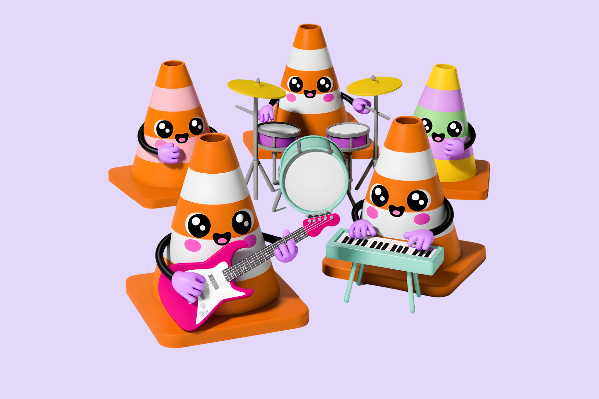 The Ultimate Cartoon Cone Band Crew