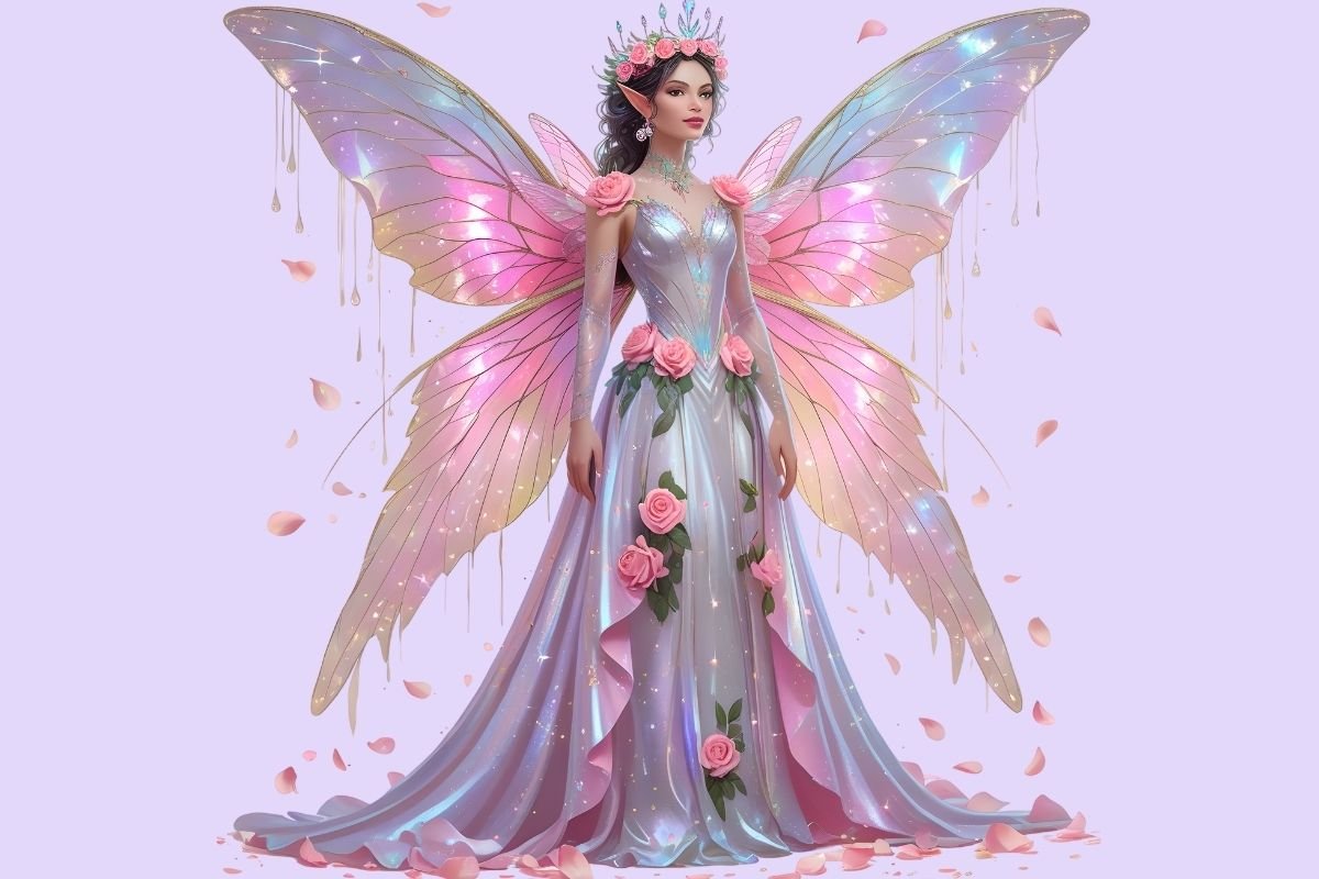 Beautiful Fairy Rose Sparkle Clipart