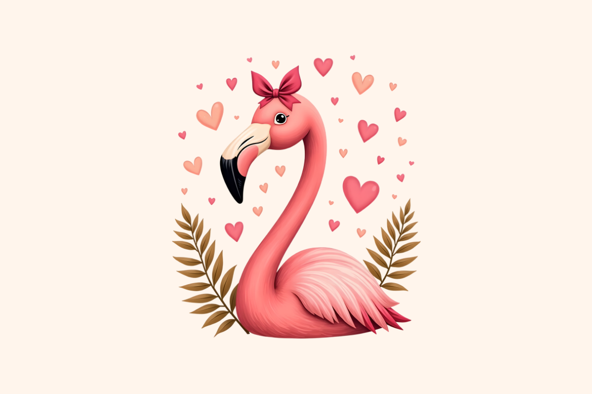 Beautiful Flamingo Sweet Design