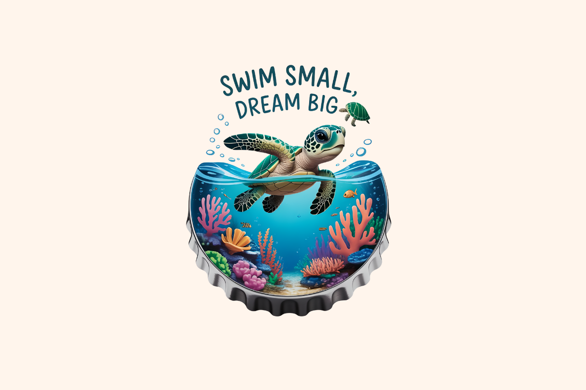 Swim Small Dream Big Cap