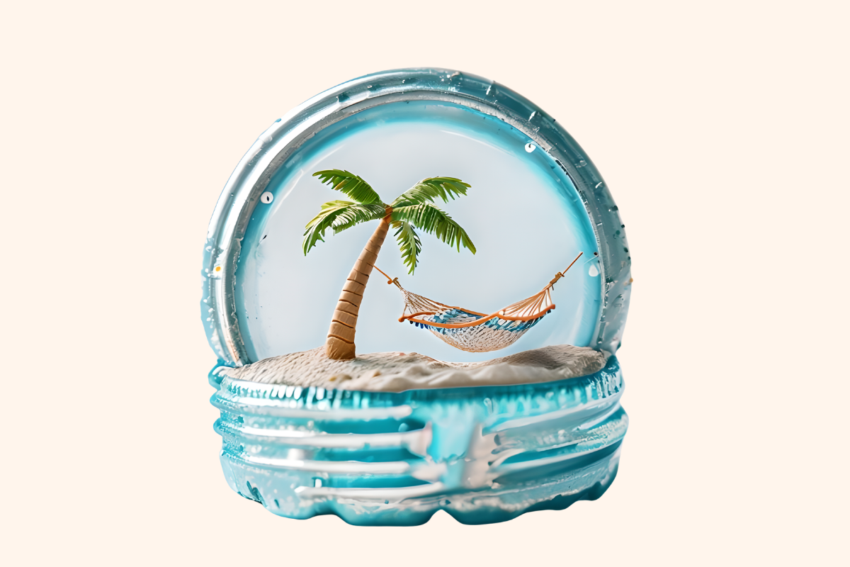 Tiny Beach Cap Scene