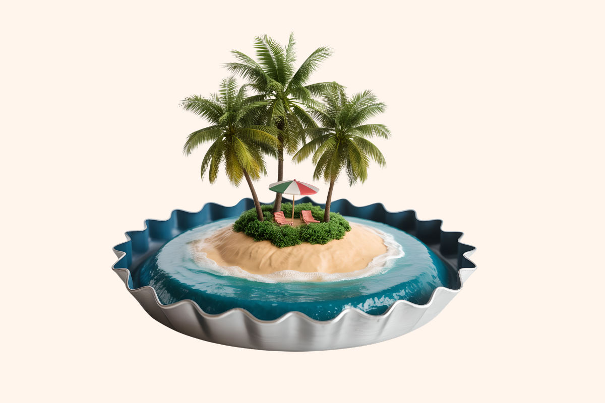 Tiny Beach Cap Island Clipart