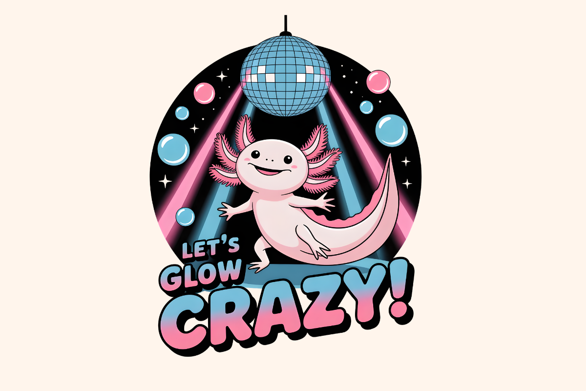 Let’s Glow Crazy Aurora Axolotl
