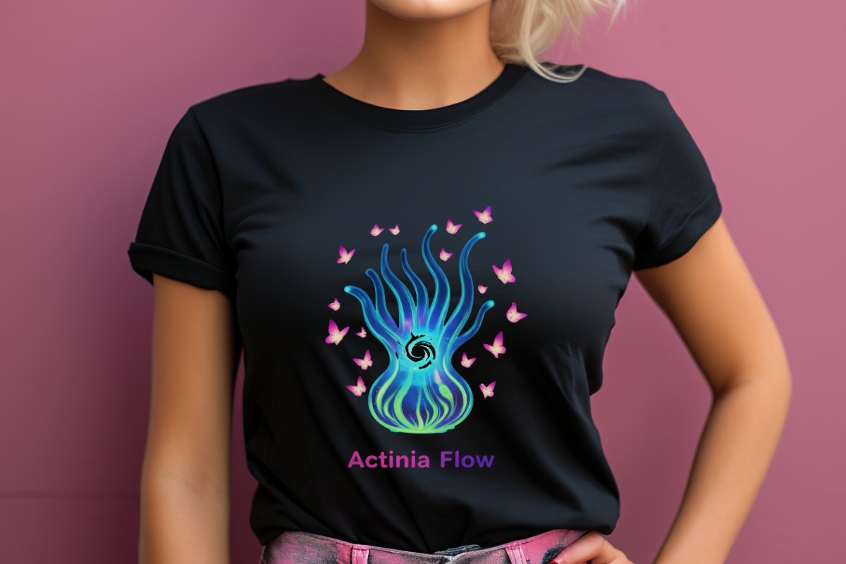 Actinia Ocean Flow Clipart