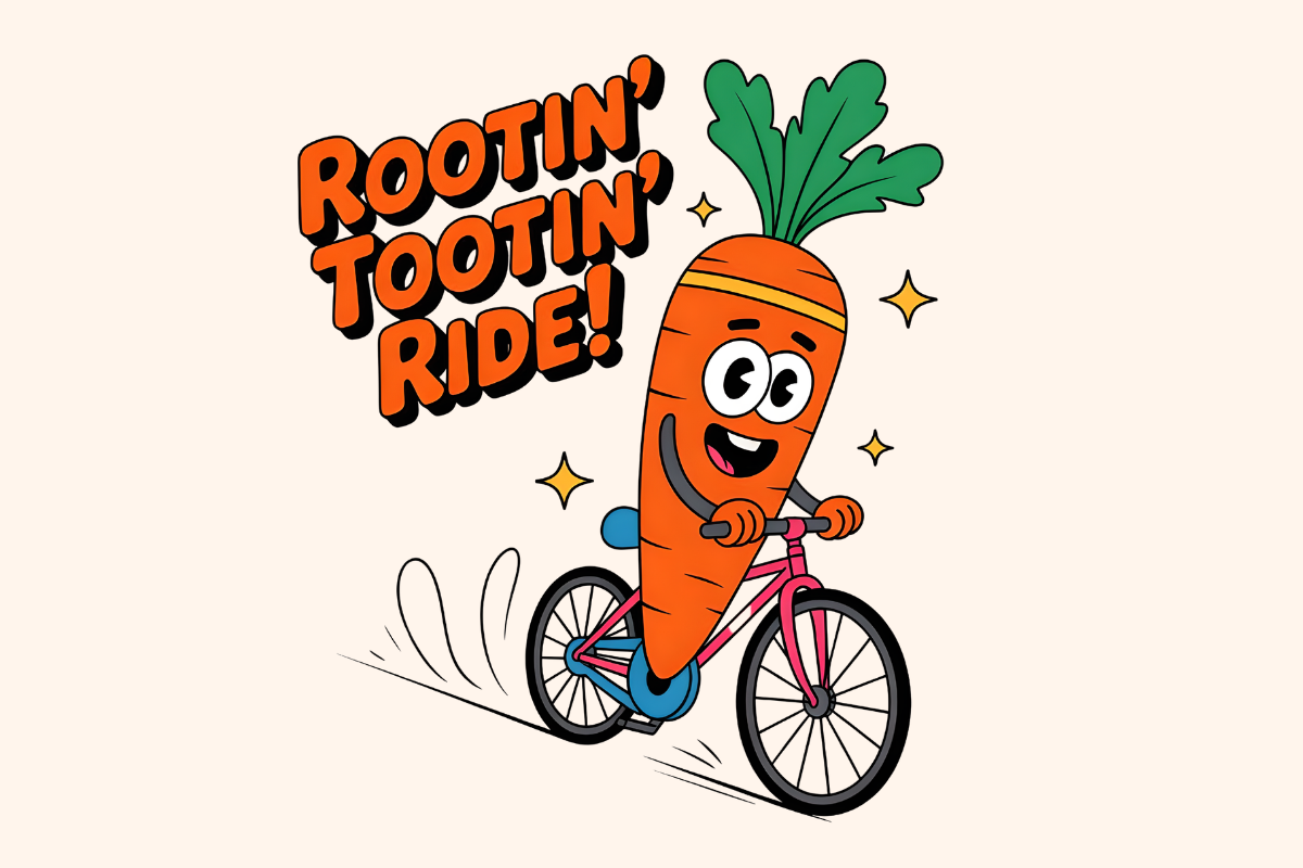 Funny Fruit & Veggie Carrot Ride