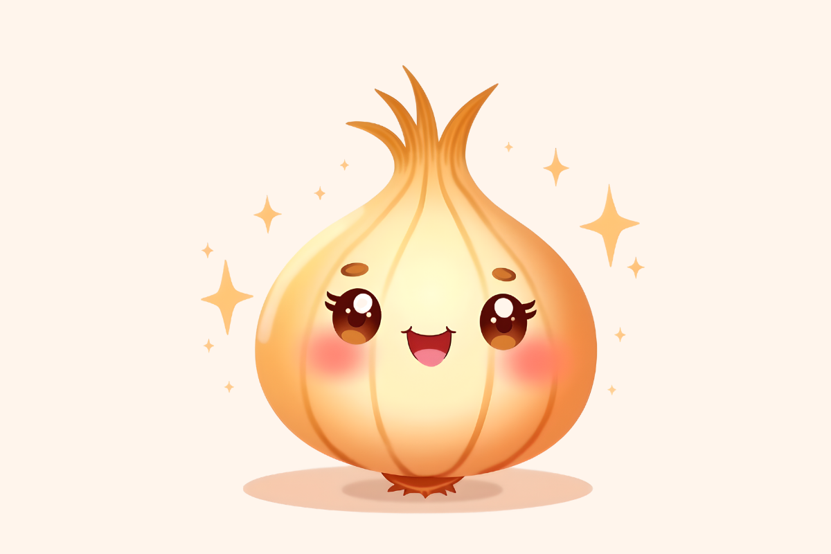 Funny Fruit & Veggie Onion Clipart