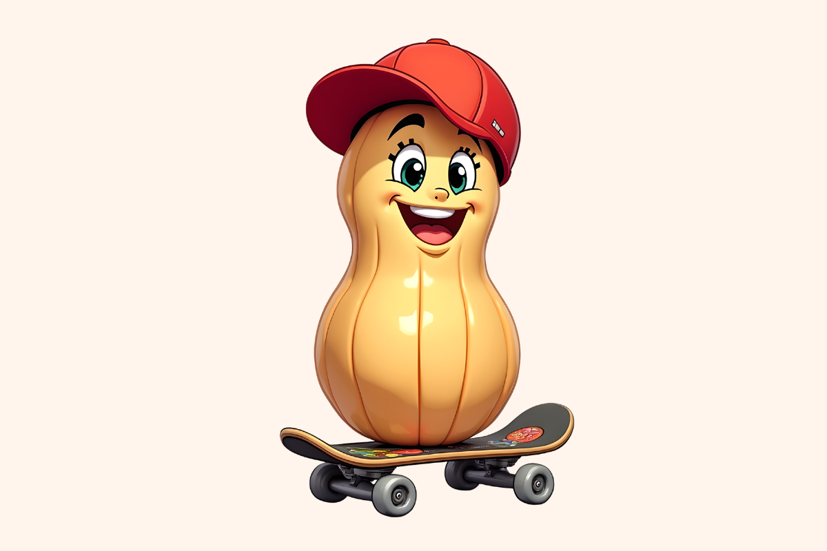 Funny Fruit & Veggie Peanut Clipart
