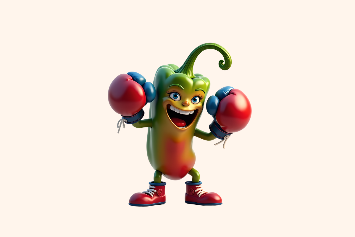 Funny Fruit & Veggie Chili Clipart