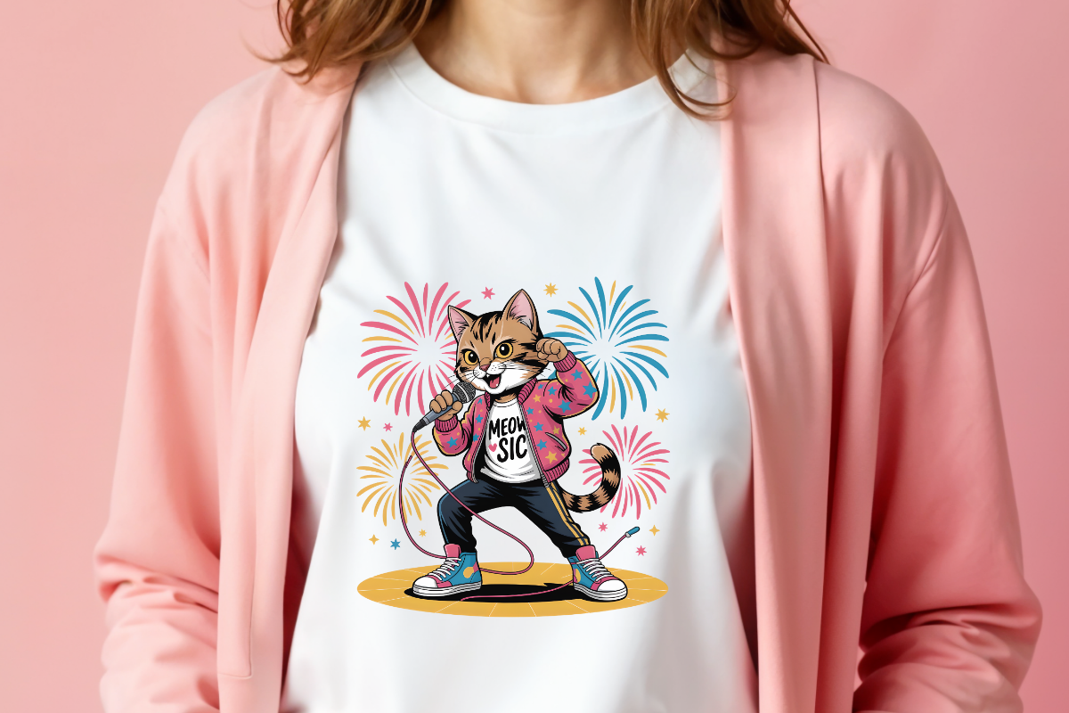 DJ Cat Music Meow Sic Design