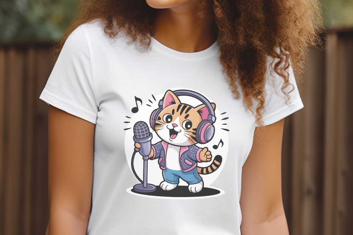 DJ Cat Music Singer Cat Clipart