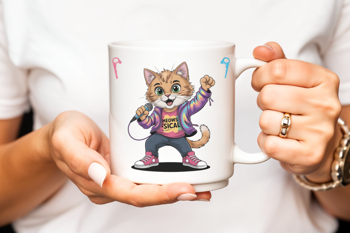 DJ Cat Music Meowsical Design