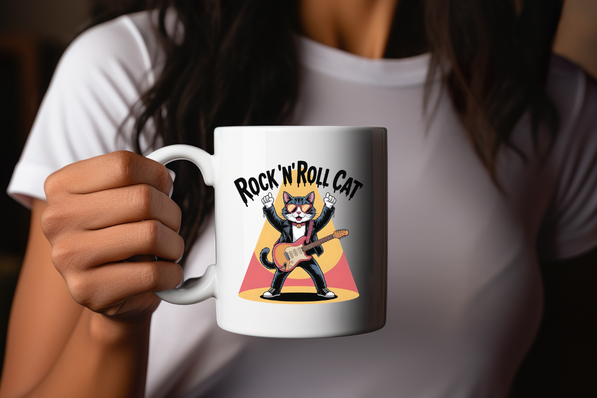 DJ Cat Music Rock N Roll Clipart