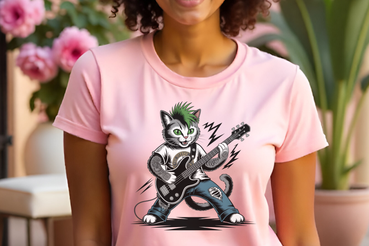 DJ Cat Music Punk Bass Design