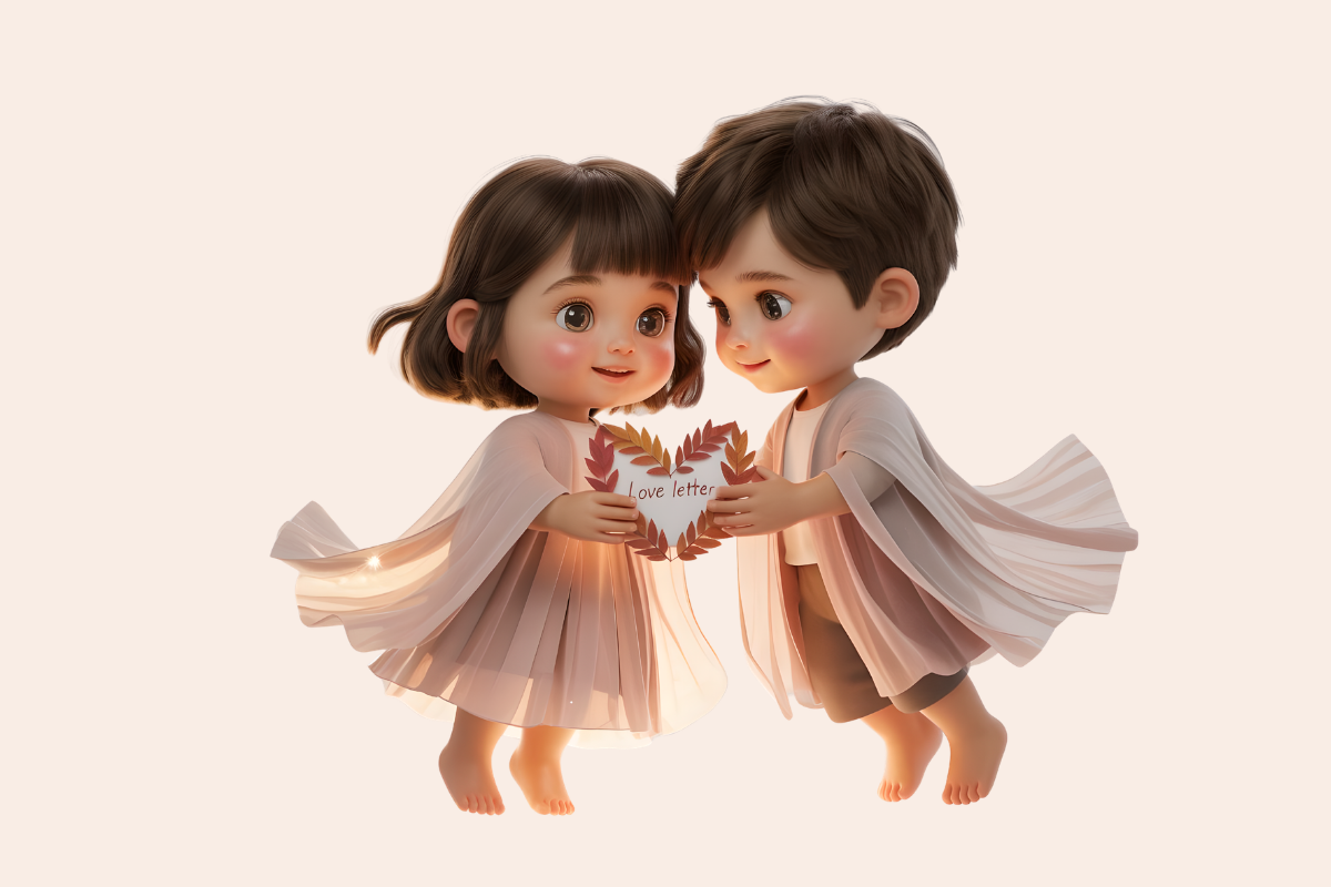 Love Letter Firry Babe Clipart