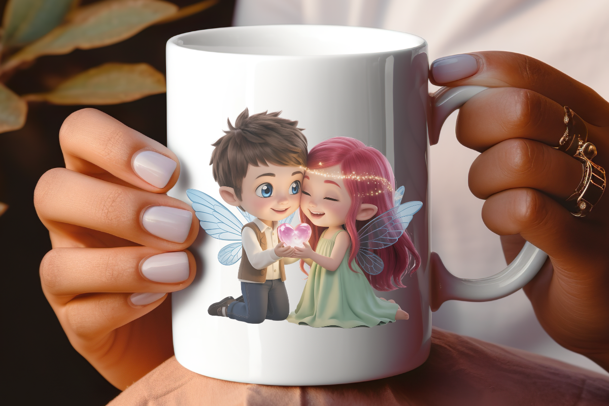 Fairy Love Heart Clipart