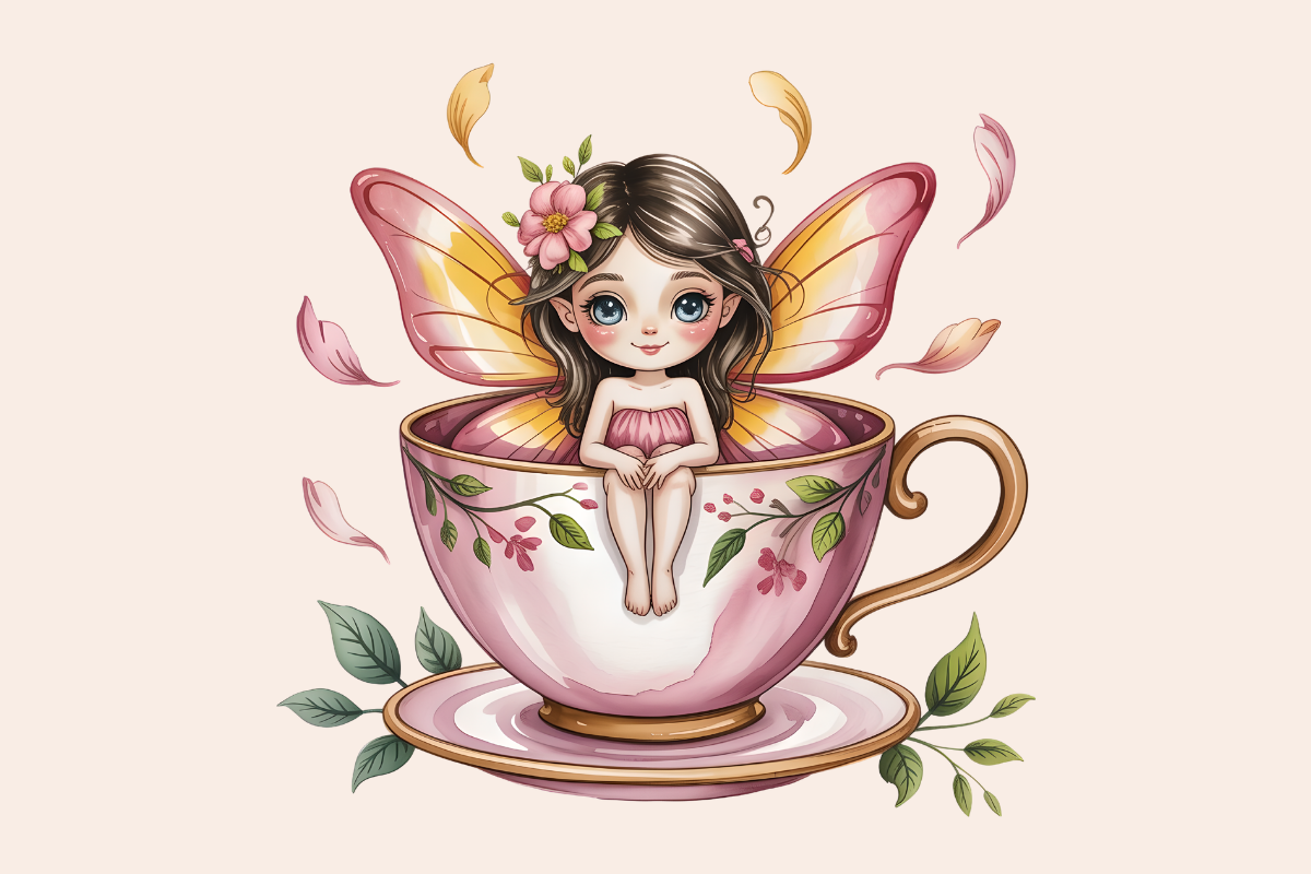 Teacup Fairy Firry Babe Clipart