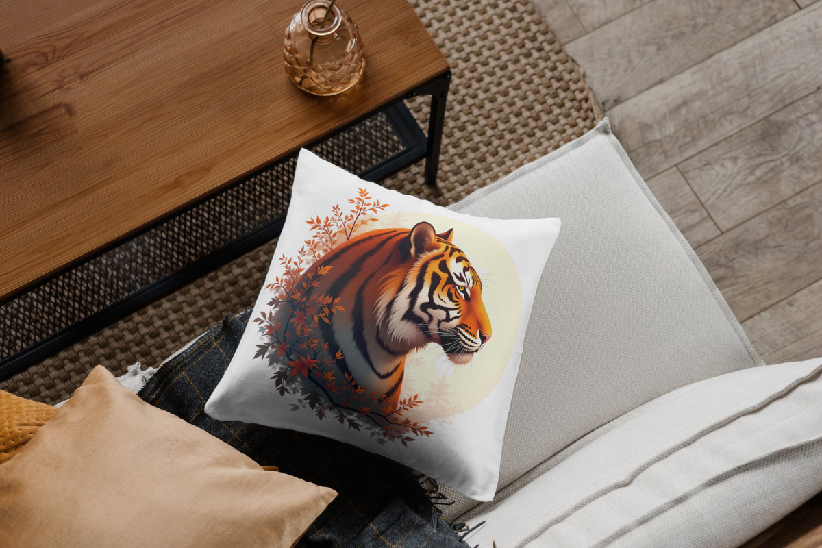 Tiger Head Mountain Blossom Sunset Design