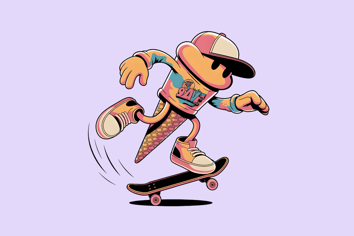 Ultimate Cartoon Cone Skater 9AVE