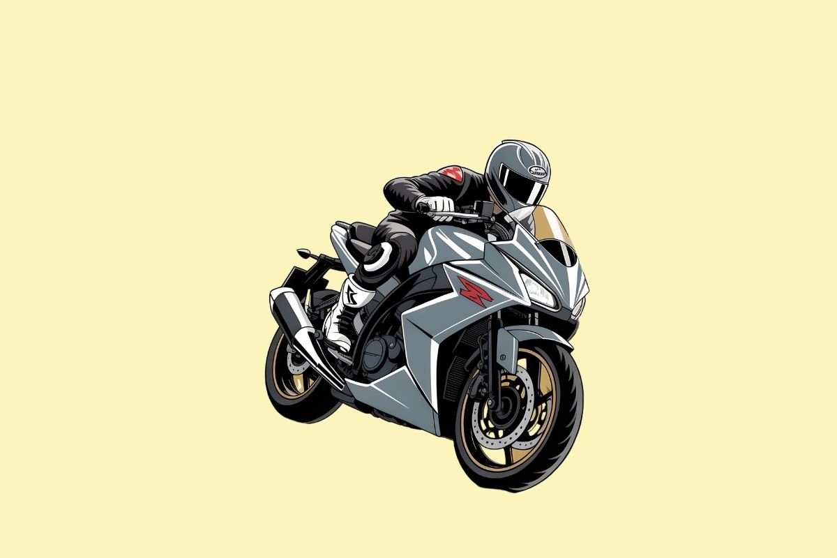 Road King Biker Racer Clipart